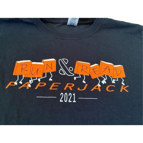 Run And Read 2021 T Shirt Kids Unisex Large Lounge School - Picture 3 of 8